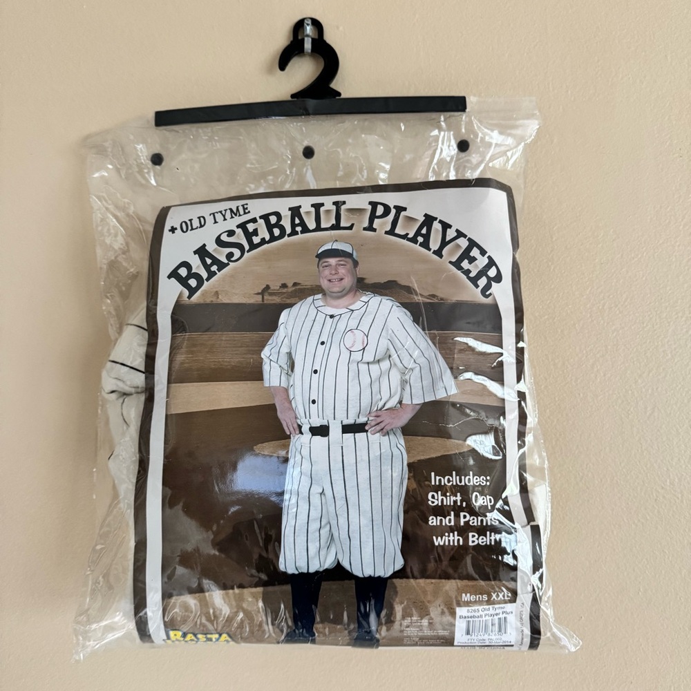 Rasta Imposta Old Tyme Baseball Player Halloween Costume Size XXL